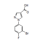 1-(3-Bromo-4-fluorophenyl)-1H-pyrazole-4-carboxylic Acid