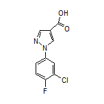 1-(3-Chloro-4-fluorophenyl)-1H-pyrazole-4-carboxylic Acid