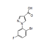 1-(2-Bromo-5-fluorophenyl)-1H-pyrazole-4-carboxylic Acid