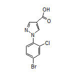 1-(4-Bromo-2-chlorophenyl)-1H-pyrazole-4-carboxylic Acid