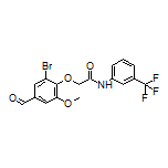 2-(2-Bromo-4-formyl-6-methoxyphenoxy)-N-[3-(trifluoromethyl)phenyl]acetamide