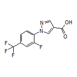 1-[2-Fluoro-4-(trifluoromethyl)phenyl]-1H-pyrazole-4-carboxylic Acid