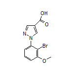 1-(2-Bromo-3-methoxyphenyl)-1H-pyrazole-4-carboxylic Acid