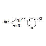 3-[(4-Bromo-1H-pyrazol-1-yl)methyl]-5-chloropyridine