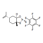 (2R,3aR,6S,7aR)-3a-Methyl-2-[(perfluorophenyl)thio]-6-(prop-1-en-2-yl)hexahydrobenzo[d][1,3,2]oxathiaphosphole 2-Sulfide