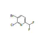 3-Bromo-2-chloro-6-(difluoromethyl)pyridine
