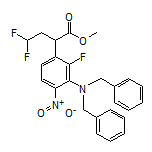 Methyl 2-[3-(Dibenzylamino)-2-fluoro-4-nitrophenyl]-4,4-difluorobutanoate
