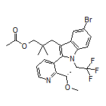 乙酸[3-[5-溴-2-[2-[(S)-1-甲氧基乙基]吡啶-3-基]-1-(2,2,2-三氟乙基)-1H-吲哚-3-基]-2,2-二甲基丙基]酯