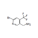 [6-Bromo-4-(trifluoromethyl)pyridin-3-yl]methanamine