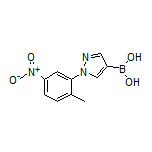 1-(2-Methyl-5-nitrophenyl)pyrazole-4-boronic Acid