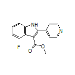 Methyl 4-Fluoro-2-(pyridin-4-yl)-1H-indole-3-carboxylate