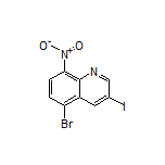 5-Bromo-3-iodo-8-nitroquinoline