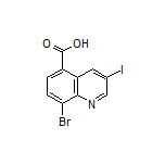 8-Bromo-3-iodoquinoline-5-carboxylic Acid