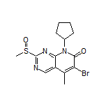 6-Bromo-8-cyclopentyl-5-methyl-2-(methylsulfinyl)pyrido[2,3-d]pyrimidin-7(8H)-one