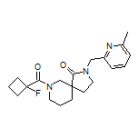 7-(1-Fluorocyclobutanecarbonyl)-2-[(6-methylpyridin-2-yl)methyl]-2,7-diazaspiro[4.5]decan-1-one