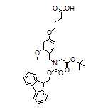4-[4-[[Fmoc[2-(tert-butoxy)-2-oxoethyl]amino]methyl]-3-methoxyphenoxy]butanoic Acid
