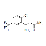 3-Amino-3-[2-chloro-5-(trifluoromethyl)phenyl]-N-methylpropanamide