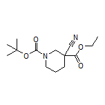 Ethyl 1-Boc-3-cyanopiperidine-3-carboxylate