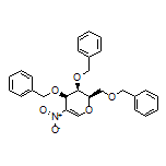 (2R,3R,4R)-3,4-Bis(benzyloxy)-2-[(benzyloxy)methyl]-5-nitro-3,4-dihydro-2H-pyran