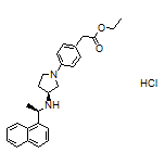 Ethyl 2-[4-[(S)-3-[[(R)-1-(Naphthalen-1-yl)ethyl]amino]pyrrolidin-1-yl]phenyl]acetate Hydrochloride