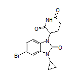 3-(5-Bromo-3-cyclopropyl-2-oxo-2,3-dihydro-1H-benzo[d]imidazol-1-yl)piperidine-2,6-dione