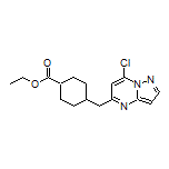 Ethyl 4-[(7-Chloropyrazolo[1,5-a]pyrimidin-5-yl)methyl]cyclohexanecarboxylate