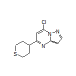 7-Chloro-5-(tetrahydro-2H-thiopyran-4-yl)pyrazolo[1,5-a]pyrimidine