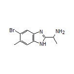 1-(5-Bromo-6-methyl-1H-benzo[d]imidazol-2-yl)ethanamine