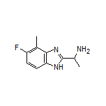 1-(5-Fluoro-4-methyl-1H-benzo[d]imidazol-2-yl)ethanamine