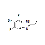 6-Bromo-2-ethyl-5,7-difluorobenzimidazole
