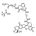 (S)-2-[2-(2-Aminoacetamido)acetamido]-N-[2-[[[2-[[(1S,9S)-9-ethyl-5-fluoro-9-hydroxy-4-methyl-10,13-dioxo-1,2,3,9,10,12,13,15-octahydrobenzo[de]pyrano[3’,4’:6,7]indolizino[1,2-b]quinolin-1-yl]amino]-2-oxoethoxy]methyl]amino]-2-oxoethyl]-3-phenylpropanamide Trifluoroacetate