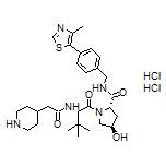 (2S,4R)-1-[(S)-3,3-Dimethyl-2-[2-(piperidin-4-yl)acetamido]butanoyl]-4-hydroxy-N-[4-(4-methylthiazol-5-yl)benzyl]pyrrolidine-2-carboxamide Dihydrochloride