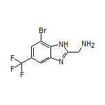 [7-Bromo-5-(trifluoromethyl)-1H-benzo[d]imidazol-2-yl]methanamine