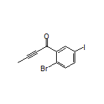 1-(2-Bromo-5-iodophenyl)but-2-yn-1-one