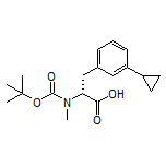 (R)-2-[Boc-(methyl)amino]-3-(3-cyclopropylphenyl)propanoic Acid