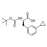 (R)-2-(Boc-amino)-3-(3-cyclopropylphenyl)propanoic Acid