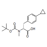 (R)-2-[Boc-(methyl)amino]-3-(4-cyclopropylphenyl)propanoic Acid