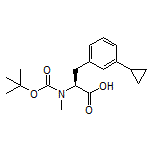 (S)-2-[Boc-(methyl)amino]-3-(3-cyclopropylphenyl)propanoic Acid