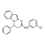 N-(3-Chlorophenyl)-3-(1H-indazol-1-yl)-3-phenylpropanamide