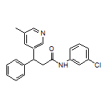 N-(3-Chlorophenyl)-3-(5-methylpyridin-3-yl)-3-phenylpropanamide