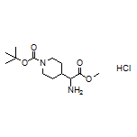 Methyl 2-Amino-2-(1-Boc-piperidin-4-yl)acetate Hydrochloride