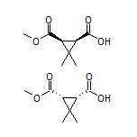 (1R,3S)-rel-3-(Methoxycarbonyl)-2,2-dimethylcyclopropanecarboxylic Acid