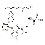 (R)-N-Ethyl-5-fluoro-N-isopropyl-2-[[5-[2-[6-[(2-methoxyethyl)(methyl)amino]-2-methylhexan-3-yl]-2,6-diazaspiro[3.4]octan-6-yl]-1,2,4-triazin-6-yl]oxy]benzamide Oxalate