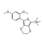 [7-(2,4-Dimethoxyphenyl)-2,3-dihydrothieno[3,4-b][1,4]dioxin-5-yl]trimethylstannane