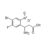 3-Amino-3-(4-bromo-5-fluoro-2-nitrophenyl)propanoic Acid