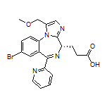 (S)-3-[8-Bromo-1-(methoxymethyl)-6-(2-pyridyl)-4H-benzo[f]imidazo[1,2-a][1,4]diazepin-4-yl]propanoic Acid