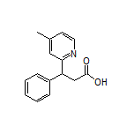 3-(4-Methylpyridin-2-yl)-3-phenylpropanoic Acid