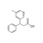 3-(5-Methylpyridin-3-yl)-3-phenylpropanoic Acid