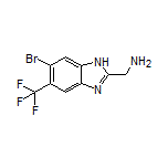 [6-Bromo-5-(trifluoromethyl)-1H-benzo[d]imidazol-2-yl]methanamine