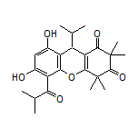 6,8-Dihydroxy-5-isobutyryl-9-isopropyl-2,2,4,4-tetramethyl-4,9-dihydro-1H-xanthene-1,3(2H)-dione